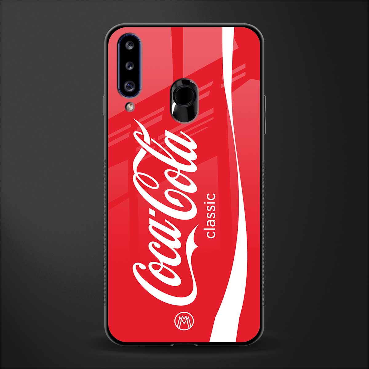 coca cola classic glass case for samsung galaxy a20s image