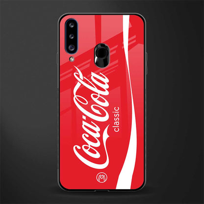 coca cola classic glass case for samsung galaxy a20s image