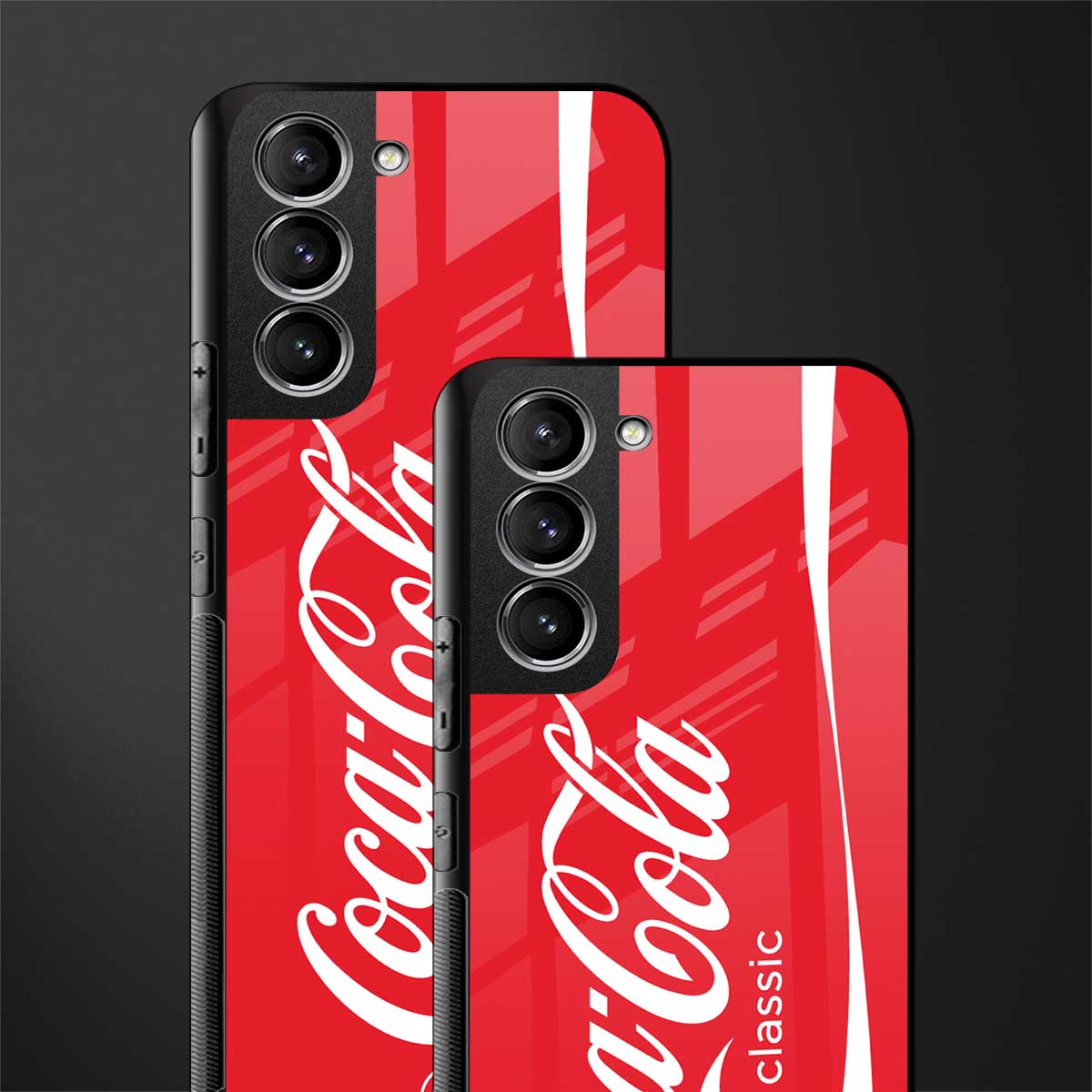 coca cola classic glass case for samsung galaxy s21 plus image-2