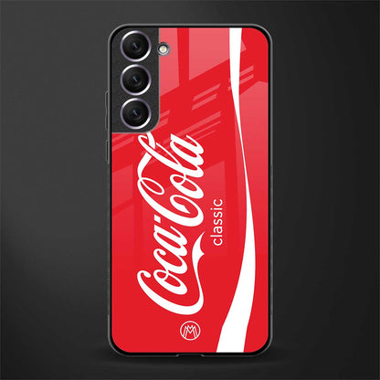 coca cola classic glass case for samsung galaxy s21 plus image