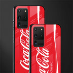 coca cola classic glass case for samsung galaxy s20 ultra image-2