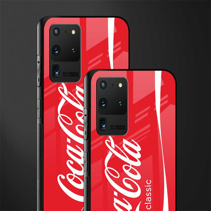 coca cola classic glass case for samsung galaxy s20 ultra image-2