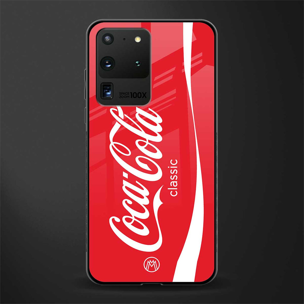 coca cola classic glass case for samsung galaxy s20 ultra image