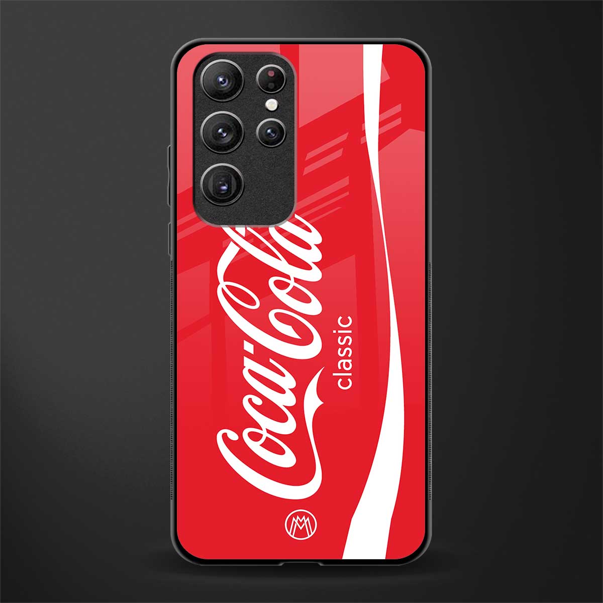coca cola classic glass case for samsung galaxy s22 ultra 5g image