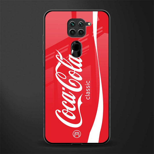 coca cola classic glass case for redmi note 9 image