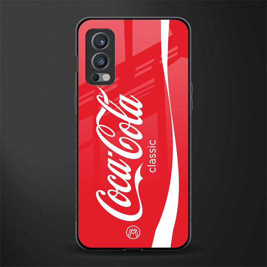 coca cola classic glass case for oneplus nord 2 5g image