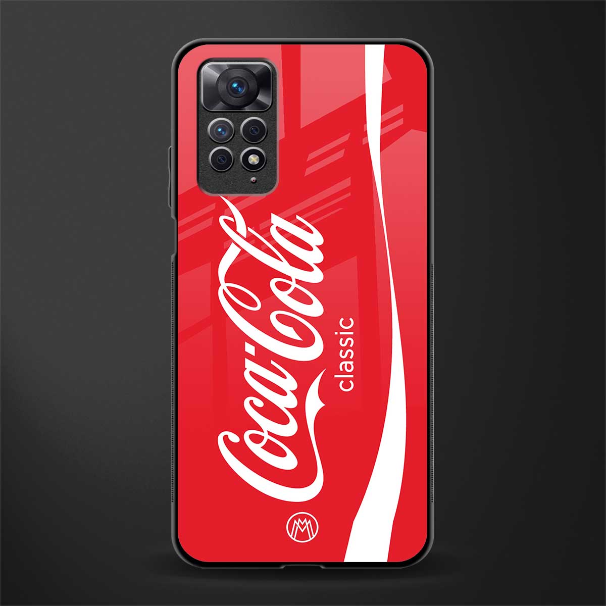coca cola classic glass case for redmi note 11 pro image