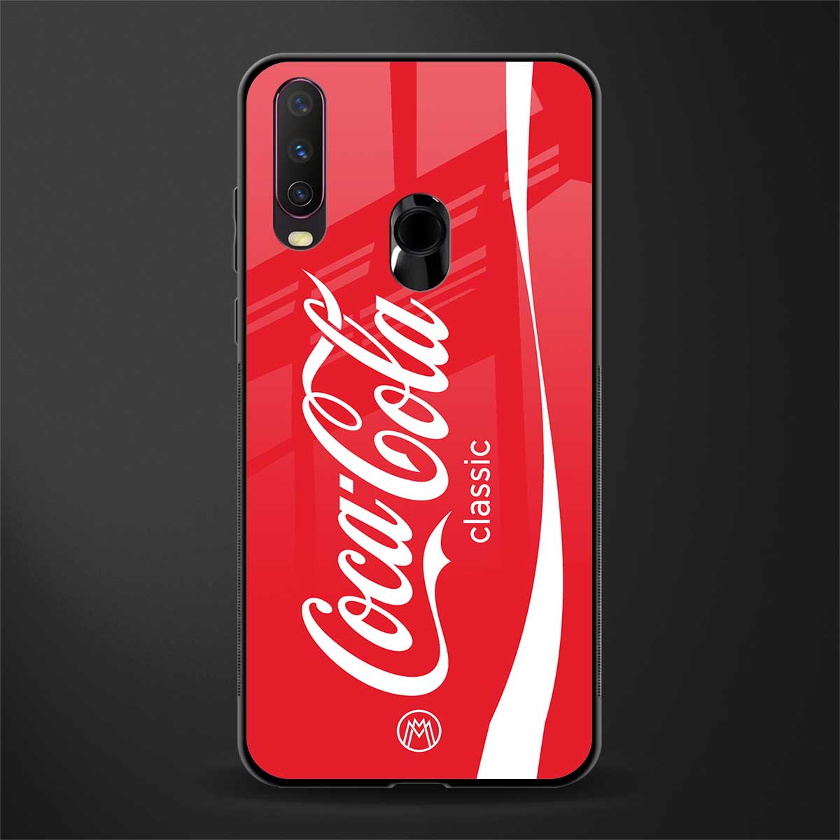 coca cola classic glass case for vivo y17 image