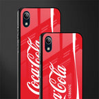 coca cola classic glass case for vivo y1s without fingerprint image-2