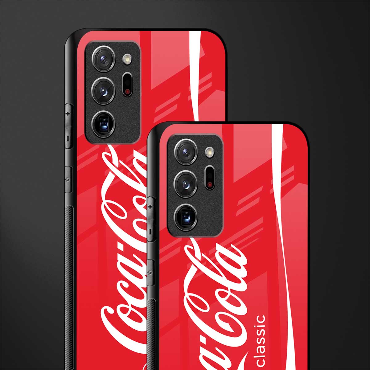 coca cola classic glass case for samsung galaxy note 20 ultra 5g image-2