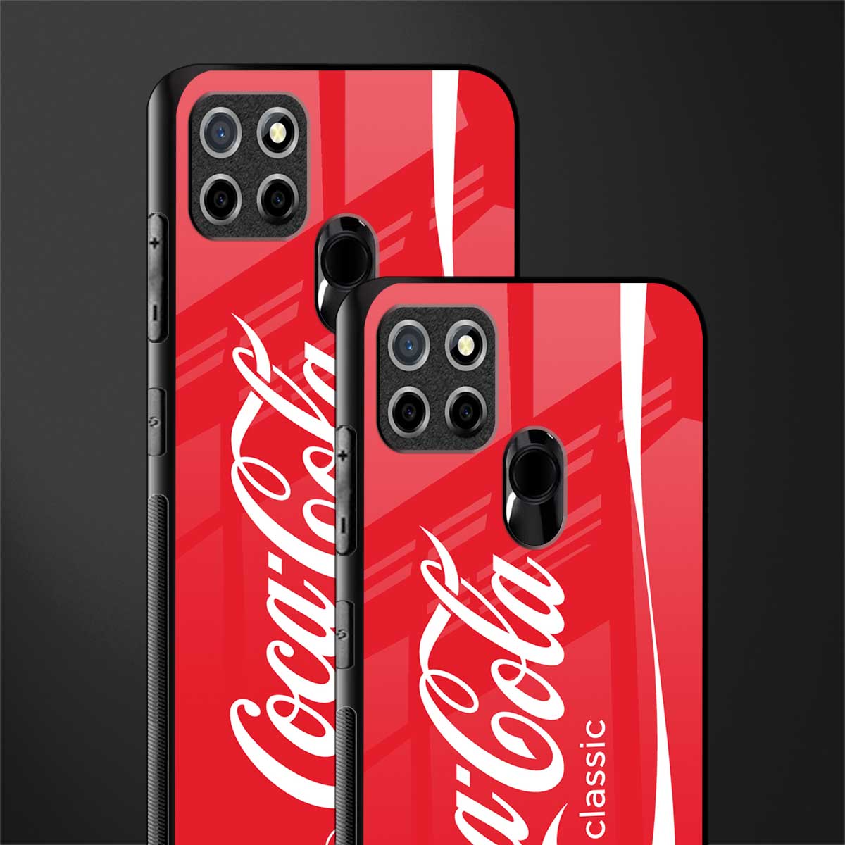 coca cola classic glass case for realme narzo 30a image-2