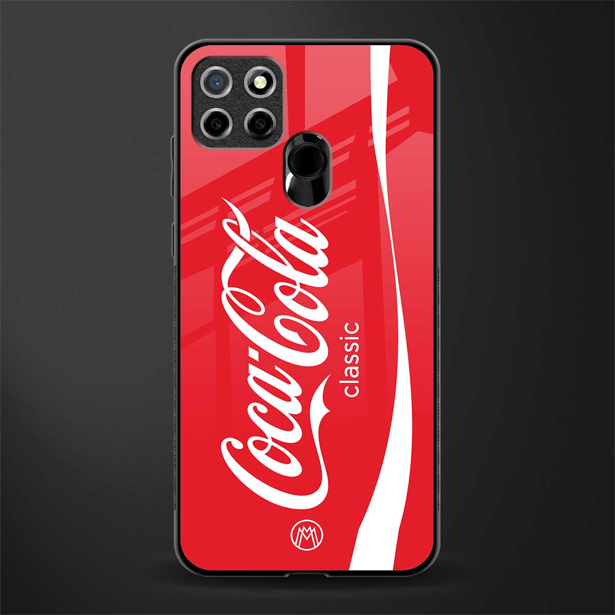 coca cola classic glass case for realme narzo 20 image