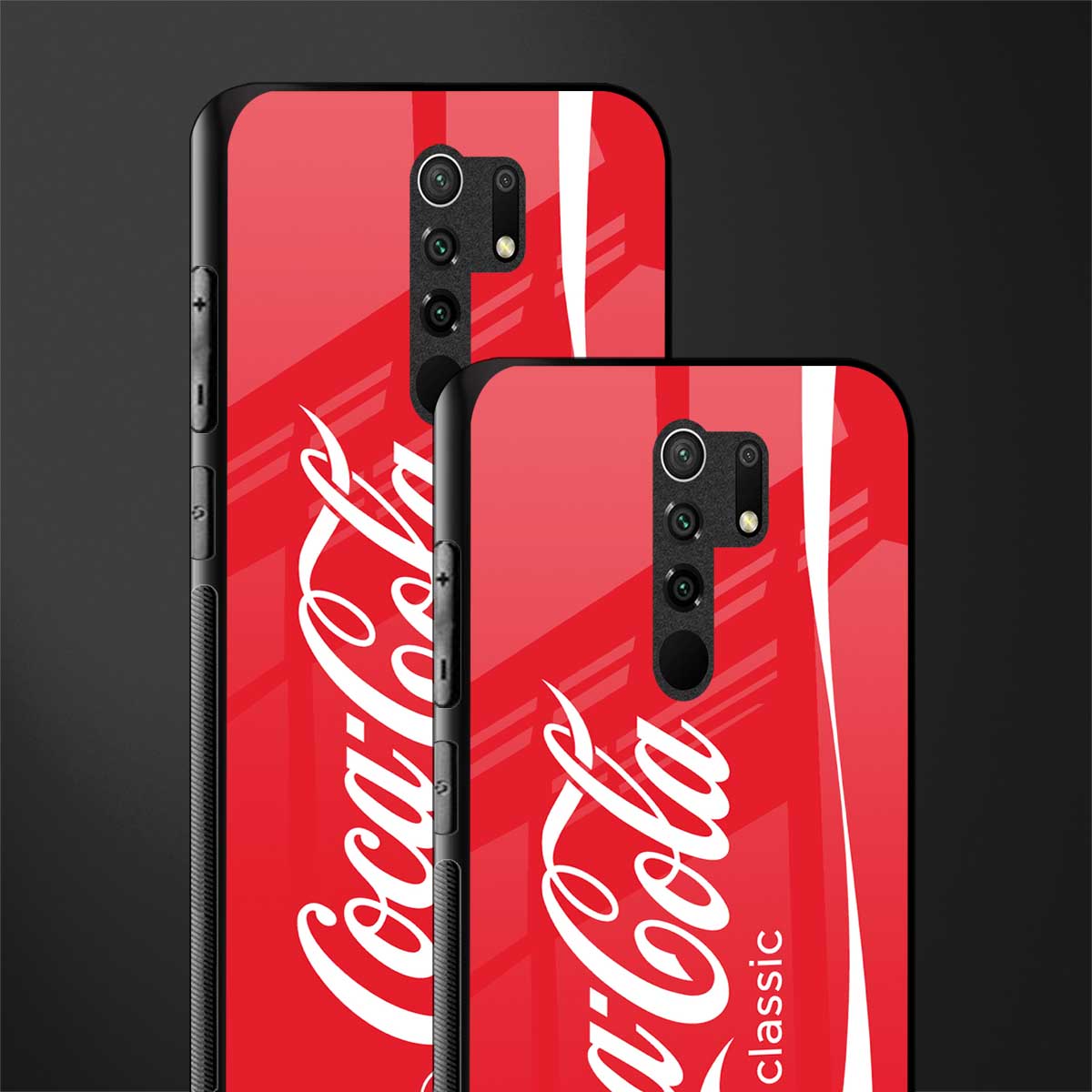 coca cola classic glass case for poco m2 image-2