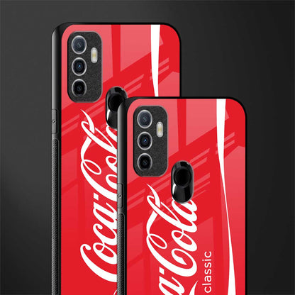 coca cola classic glass case for oppo a53 image-2