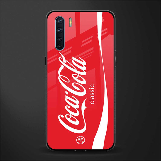 coca cola classic glass case for oppo f15 image