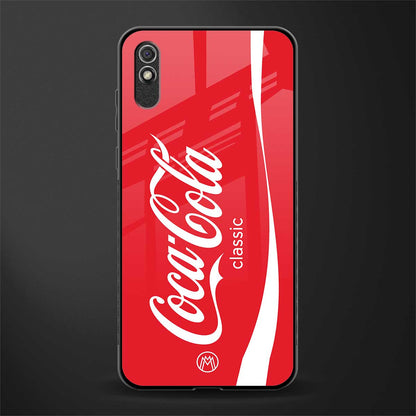 coca cola classic glass case for redmi 9a image