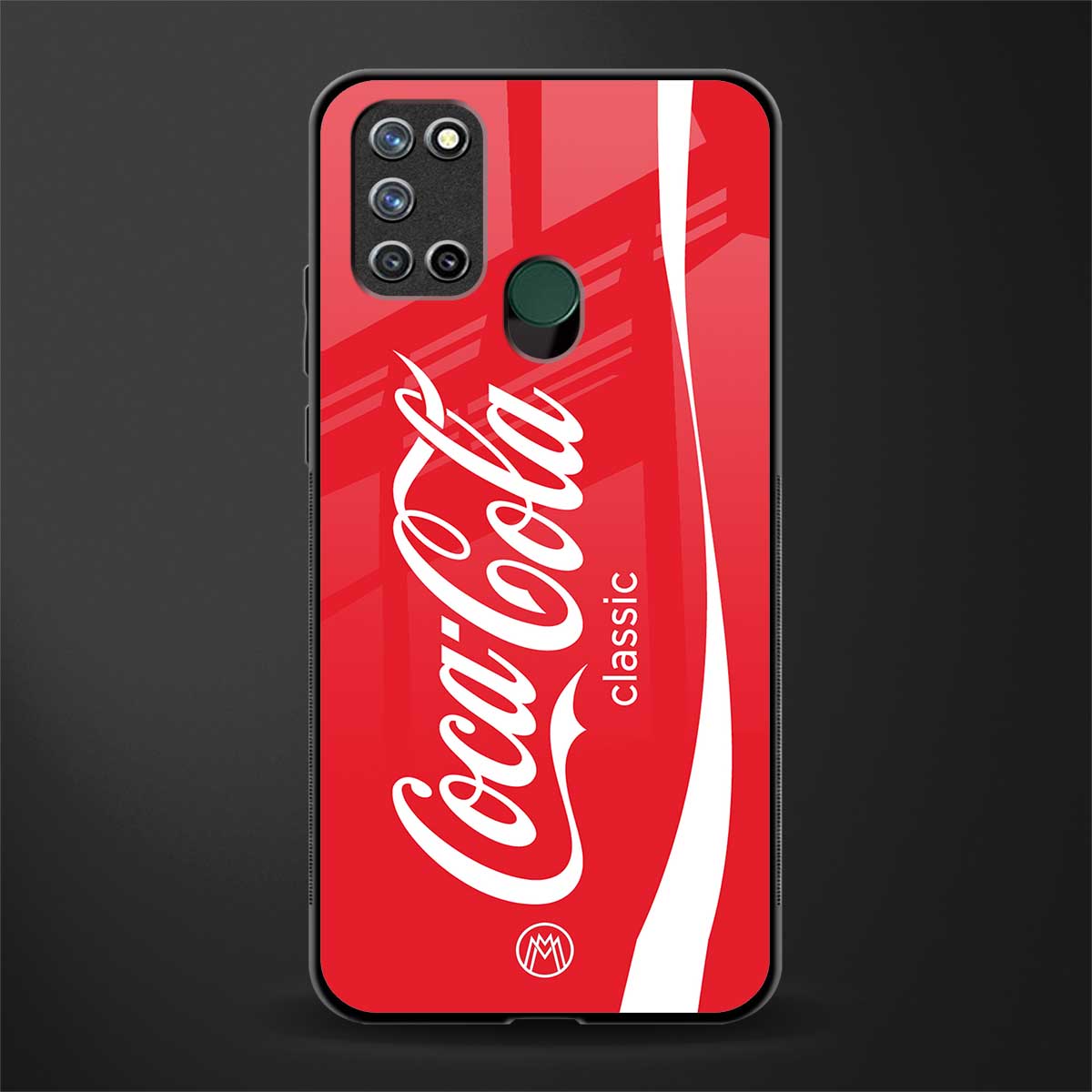 coca cola classic glass case for realme 7i image