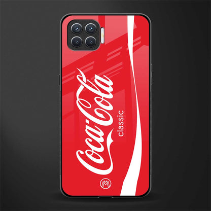 coca cola classic glass case for oppo f17 pro image