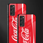 coca cola classic glass case for samsung galaxy s20 fe image-2