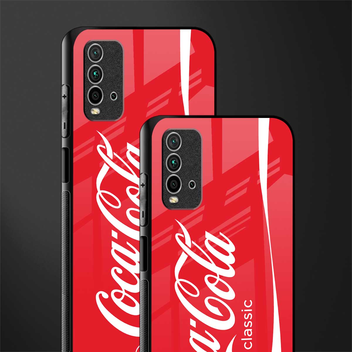 coca cola classic glass case for redmi 9 power image-2