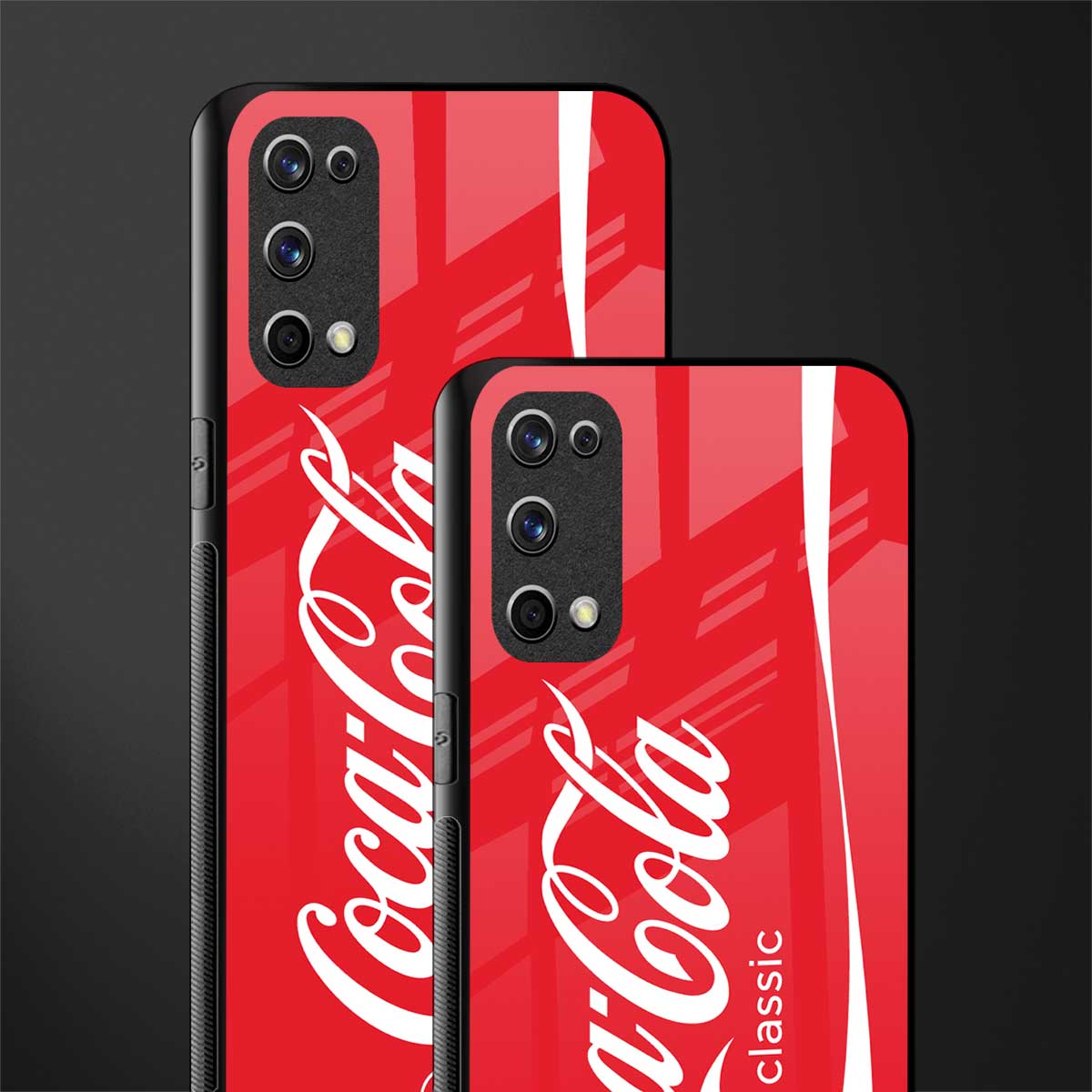 coca cola classic glass case for realme x7 pro image-2