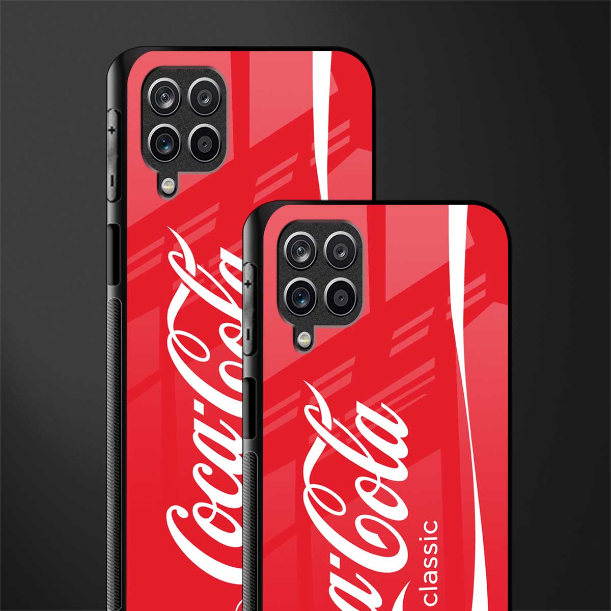 coca cola classic glass case for samsung galaxy a12 image-2