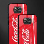 coca cola classic glass case for poco x3 image-2