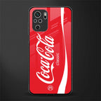 coca cola classic glass case for redmi note 10 image