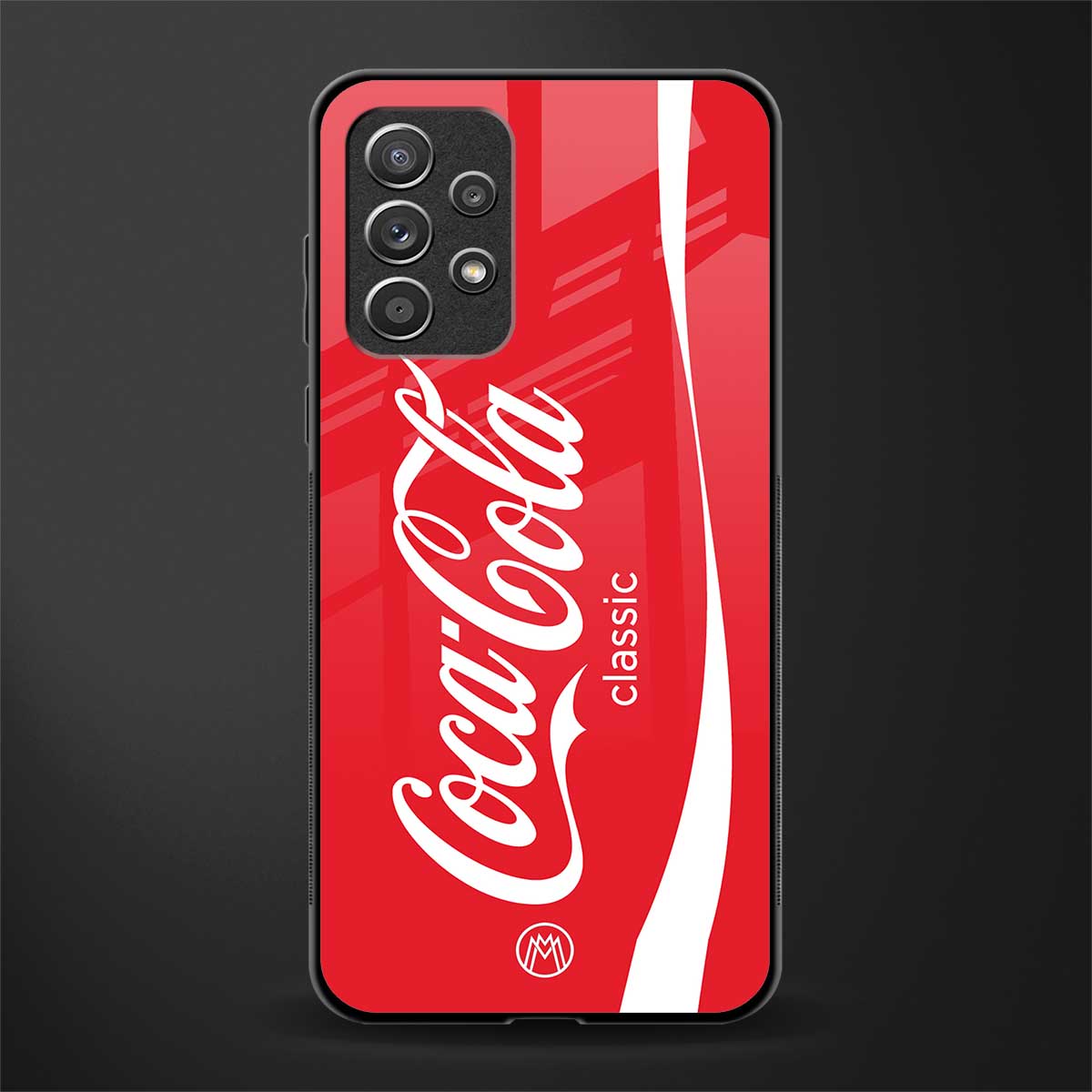 coca cola classic glass case for samsung galaxy a52 image