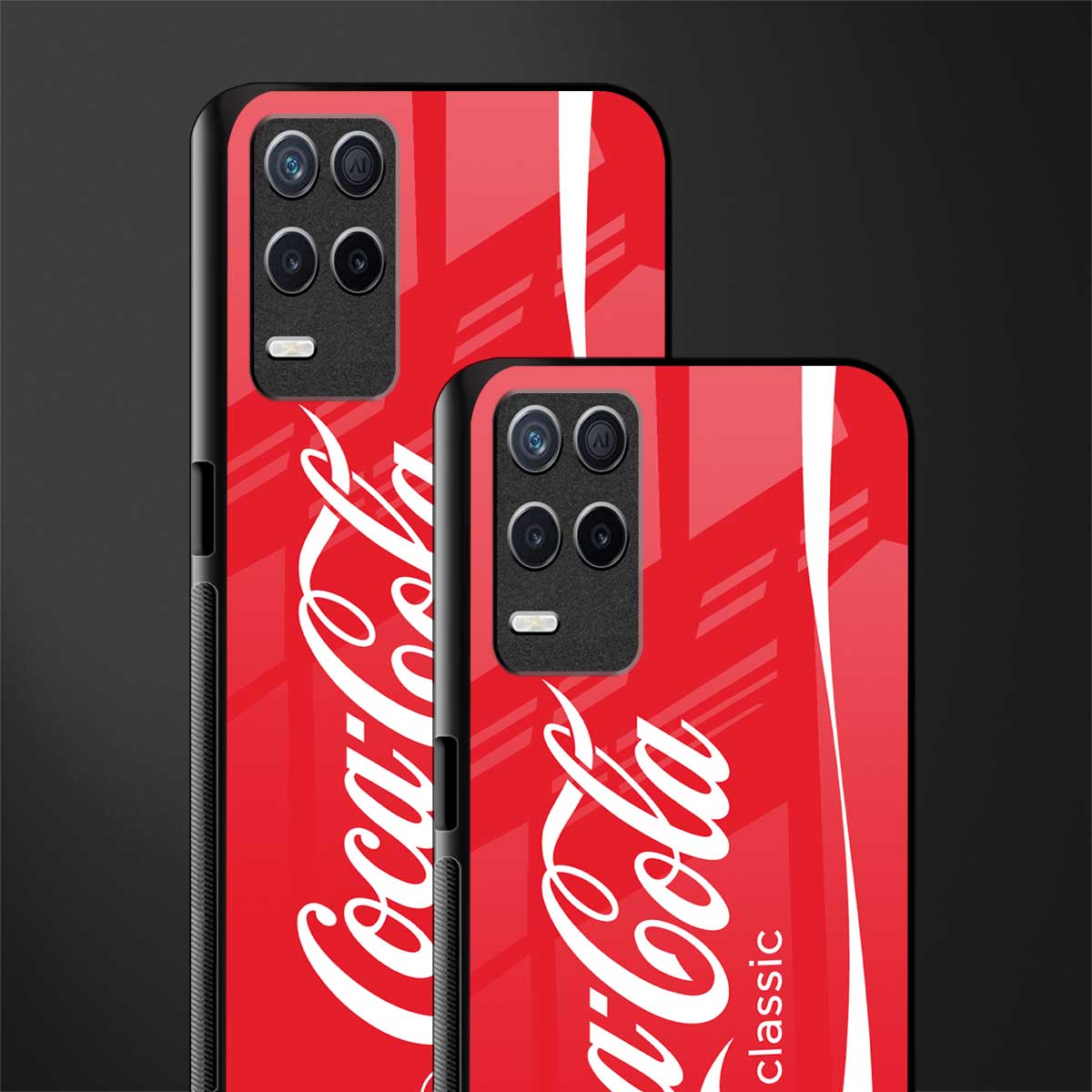 coca cola classic glass case for realme 8 5g image-2