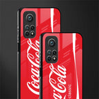 coca cola classic glass case for mi 10t 5g image-2