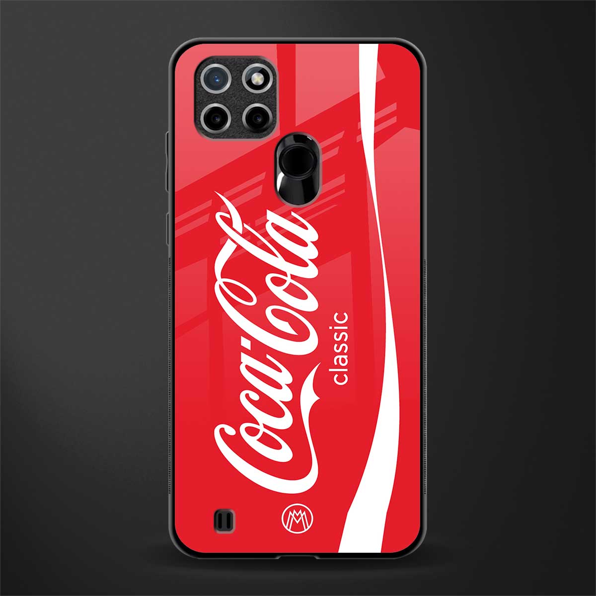 coca cola classic glass case for realme c21 image