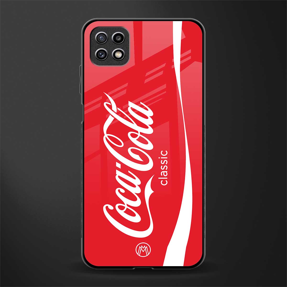 coca cola classic glass case for samsung galaxy a22 5g image