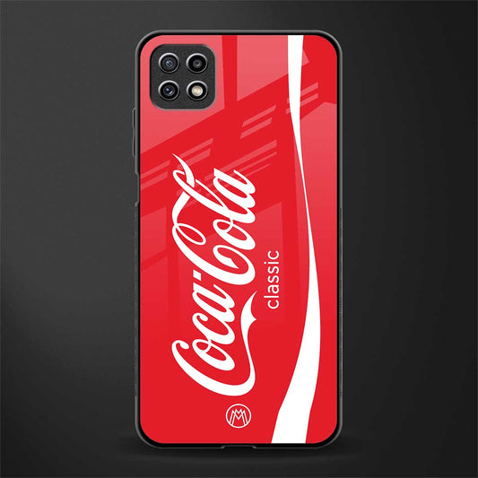 coca cola classic glass case for samsung galaxy a22 5g image