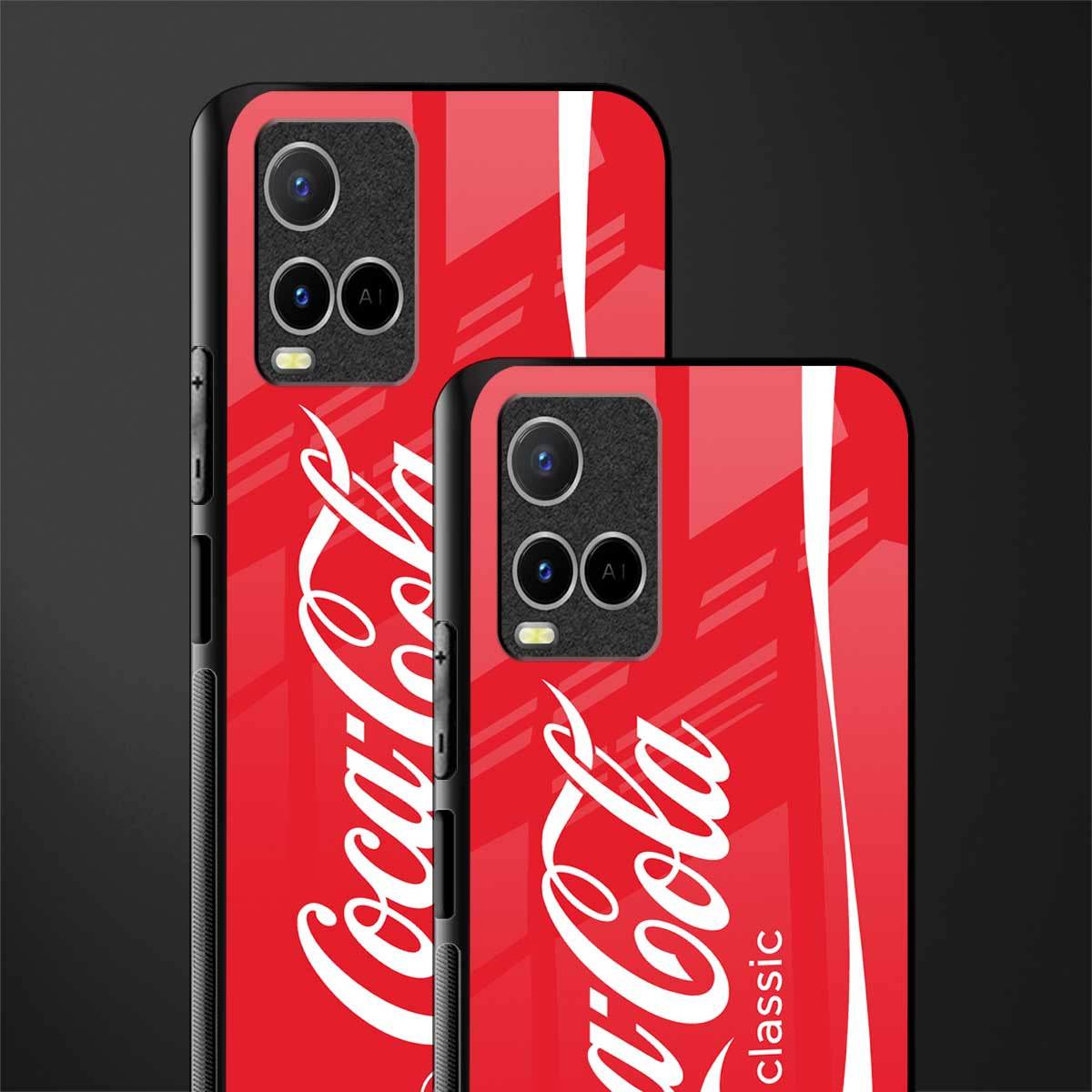 coca cola classic glass case for vivo y33s vivo y33t image-2