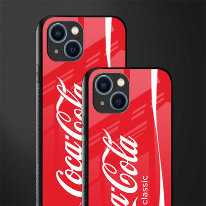 coca cola classic glass case for iphone 14 plus image-2