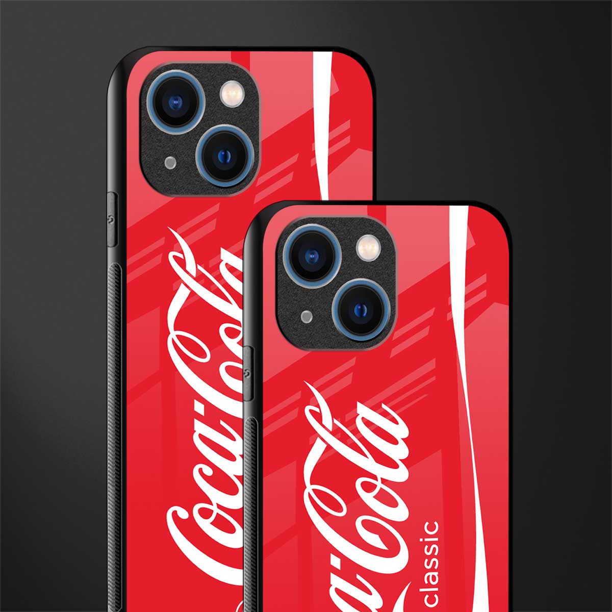 coca cola classic glass case for iphone 13 mini image-2