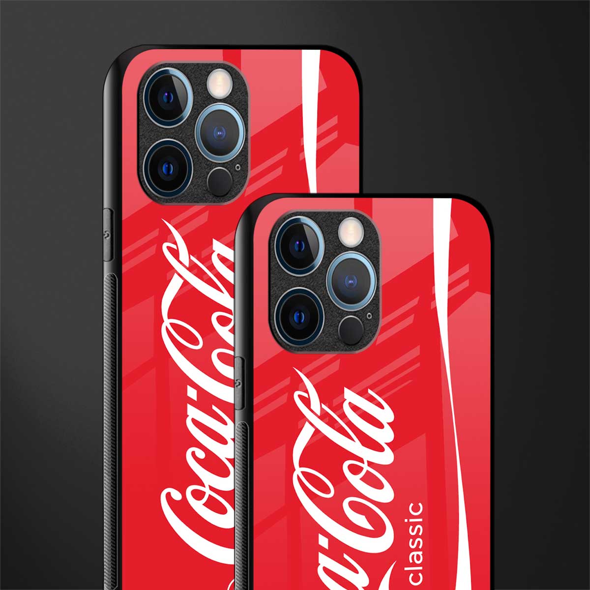 coca cola classic glass case for iphone 13 pro image-2