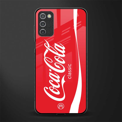 coca cola classic glass case for samsung galaxy a03s image