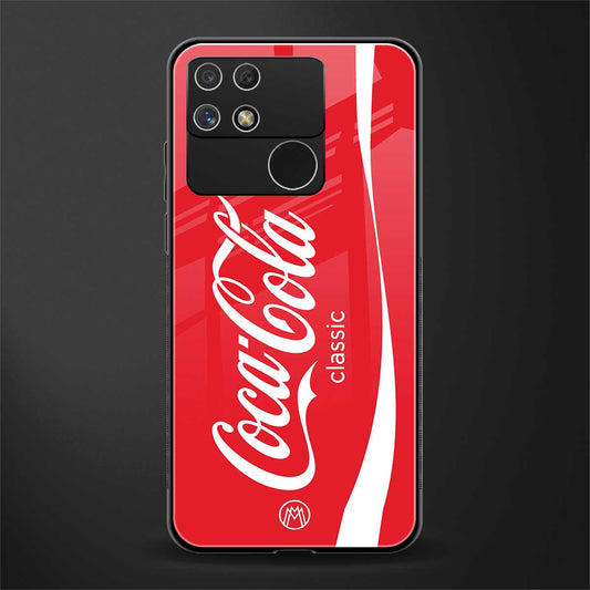 coca cola classic back phone cover | glass case for realme narzo 50a