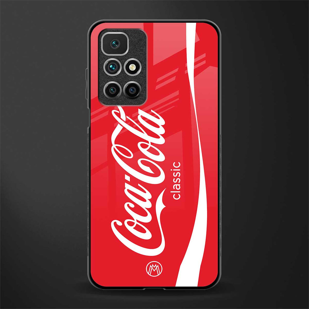 coca cola classic glass case for redmi 10 prime image