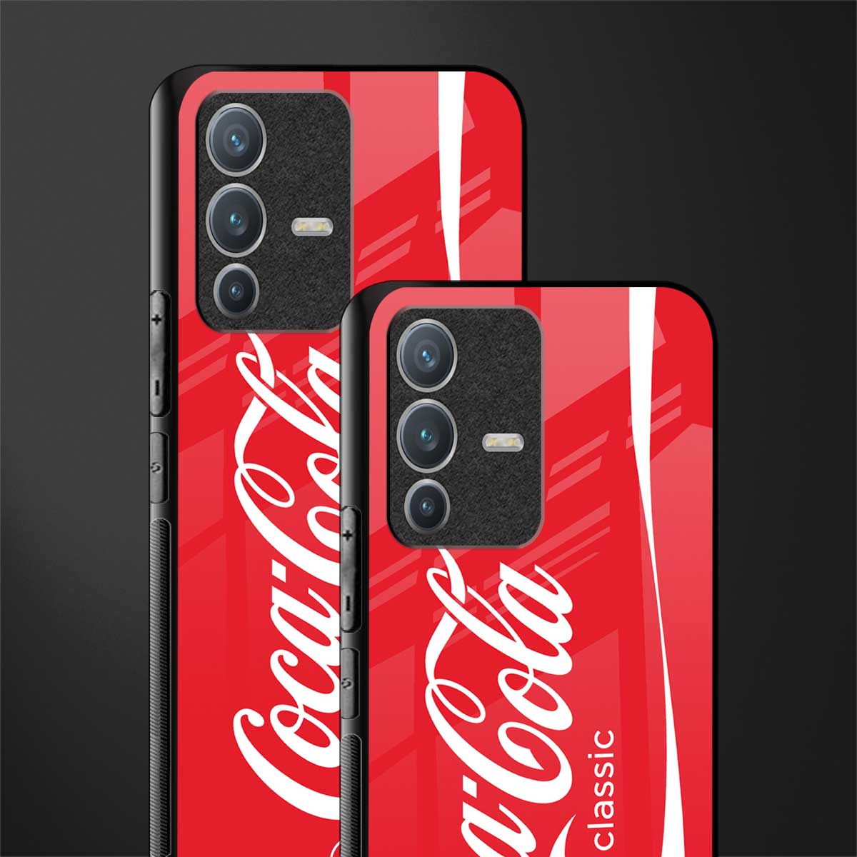 coca cola classic glass case for vivo v23 pro 5g image-2