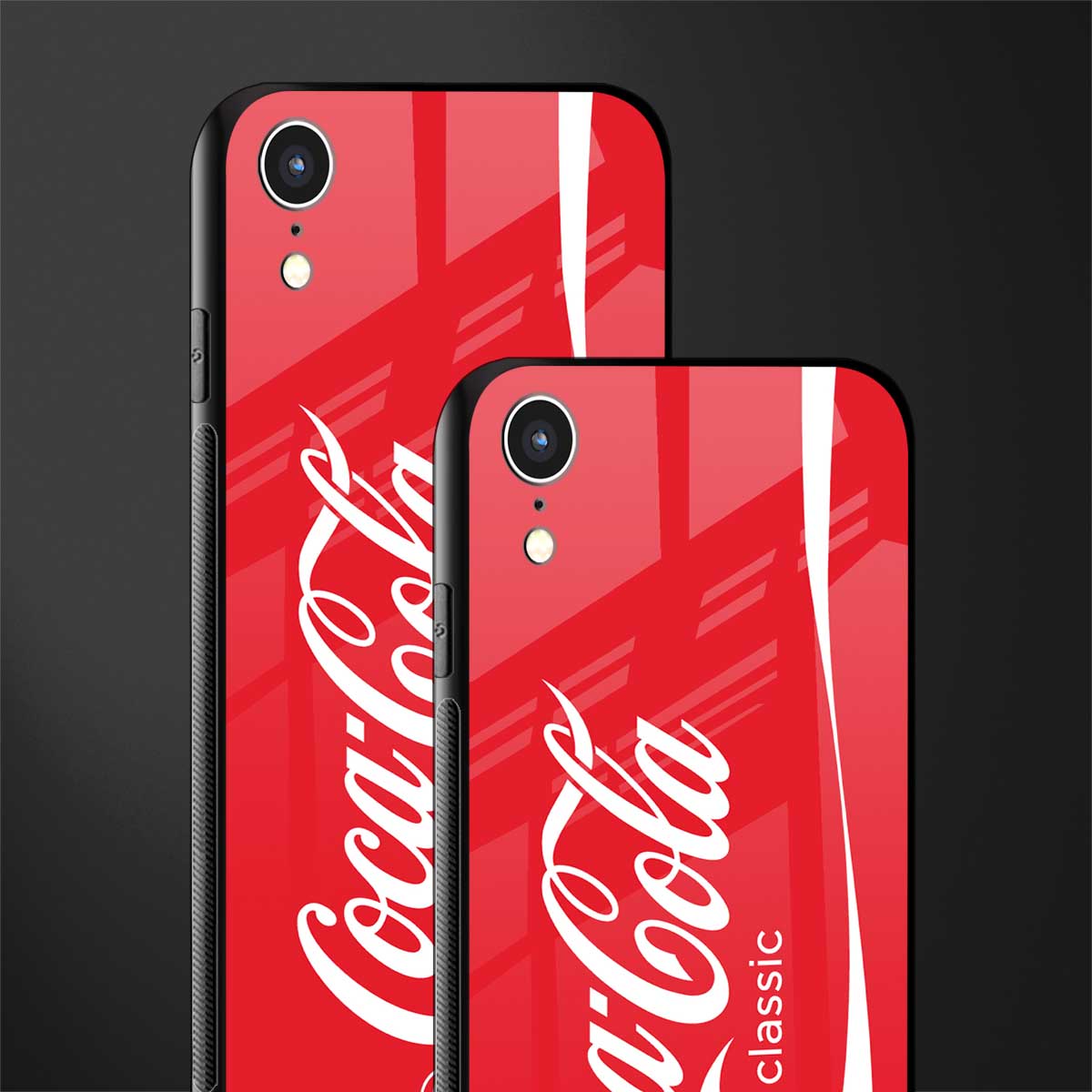 coca cola classic glass case for iphone xr image-2