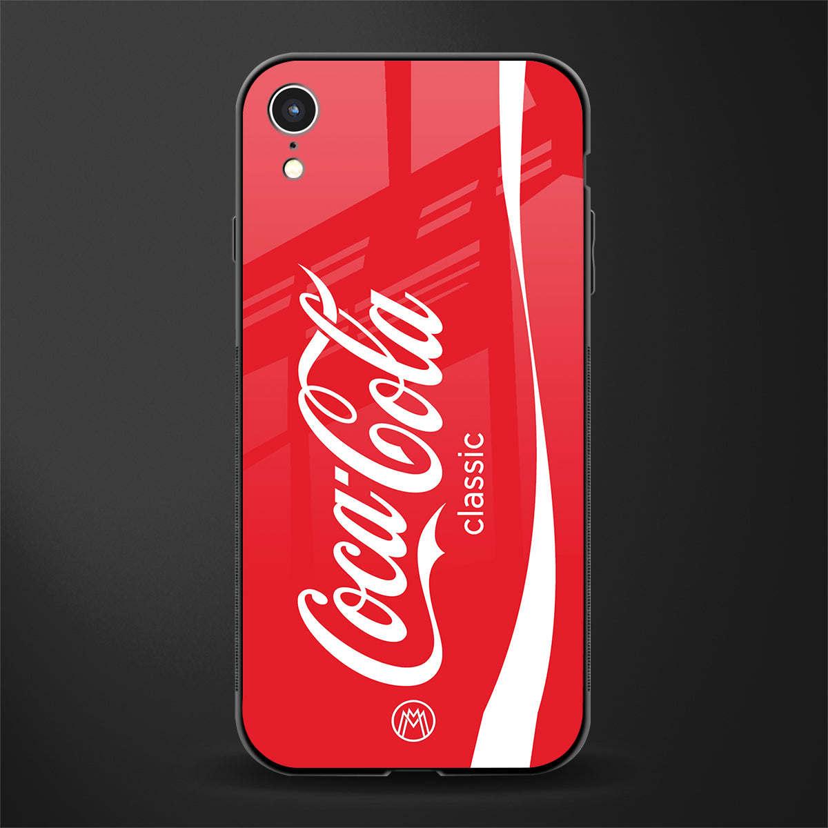 coca cola classic glass case for iphone xr image