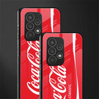 coca cola classic back phone cover | glass case for samsung galaxy a53 5g