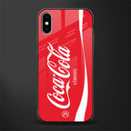 coca cola classic glass case for iphone xs image