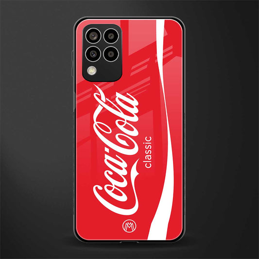 coca cola classic back phone cover | glass case for samsung galaxy m33 5g