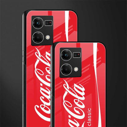 coca cola classic back phone cover | glass case for oppo f21 pro 4g