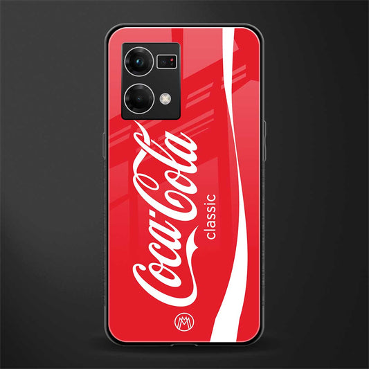 coca cola classic back phone cover | glass case for oppo f21 pro 4g
