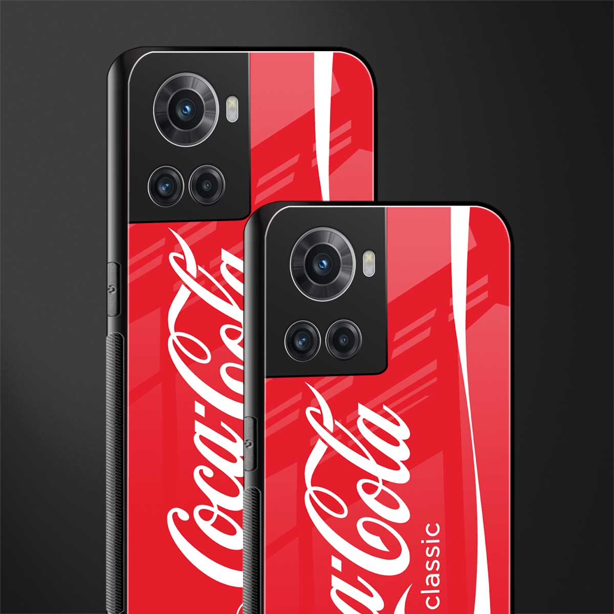 coca cola classic back phone cover | glass case for oneplus 10r 5g